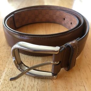 Men's Gucci brown leather belt